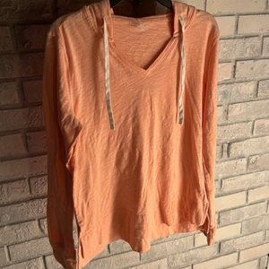 Women's Long Sleeve Shirt, Size XS, Peach